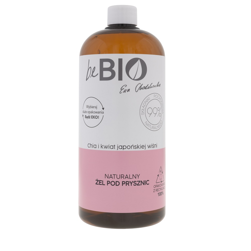 92654521650632121 Naturalny żel pod prysznic Chia i Kwiat Japońskiej Wiśni 1000ml - obrazek 1