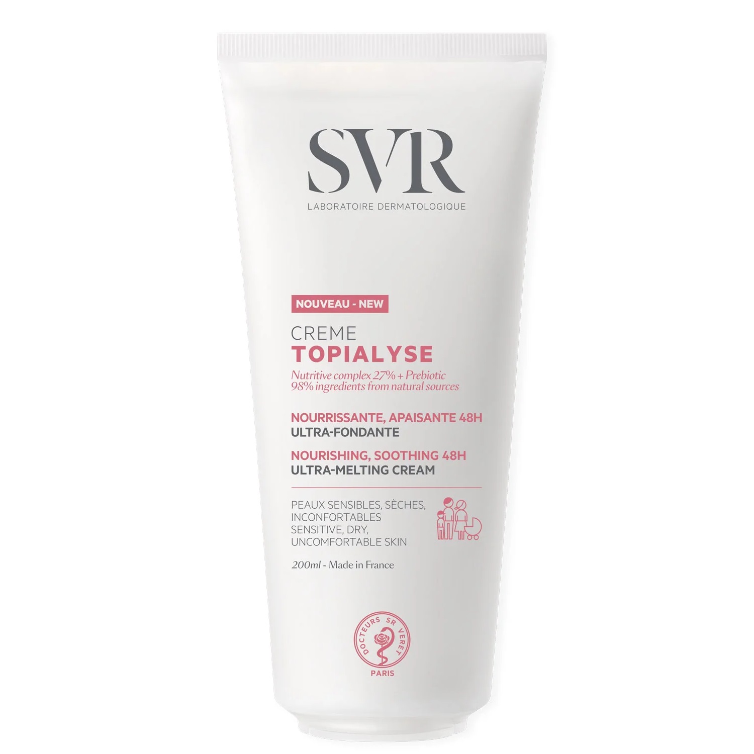 92659101680869321 Topialyse Creame odżywczy krem do pielęgnacji skóry wrażliwej i suchej 200ml - obrazek 1