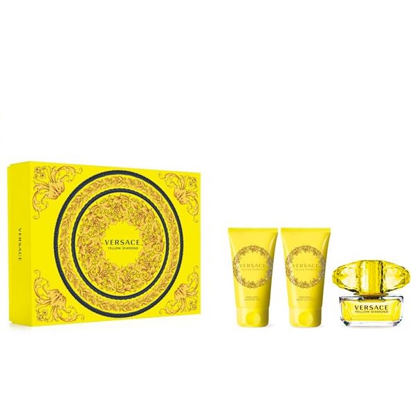 92678071670508583 Yellow Diamond zestaw woda toaletowa spray 50ml + balsam do ciała 50ml + żel pod prysznic 50ml - obrazek 1