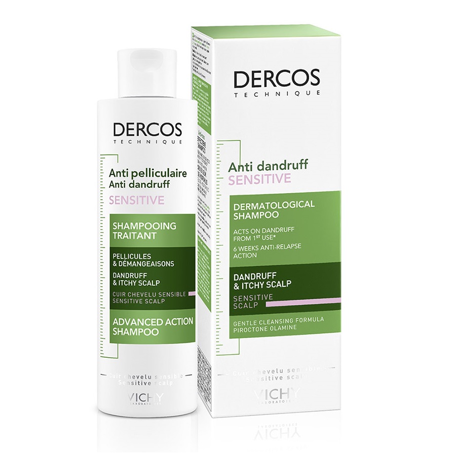 92758831630656608 Dercos Anti-Dandruff Shampoo szampon przeciwłupieżowy do wrażliwej skóry głowy 200ml - obrazek 1