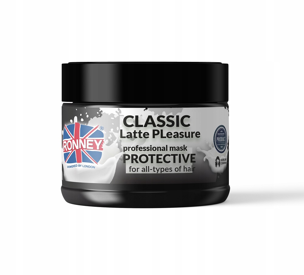 92796101648558350 Classic Latte Pleasure Professional Mask Protective ochronna maska do wszystkich rodzajów włosów 300ml - obrazek 1