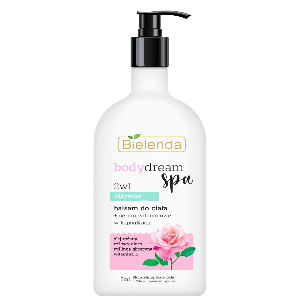 92800961693849364 Body Dream Spa 2w1 odżywczy balsam do ciała + serum witaminowe w kapsułkach 350ml - obrazek 1