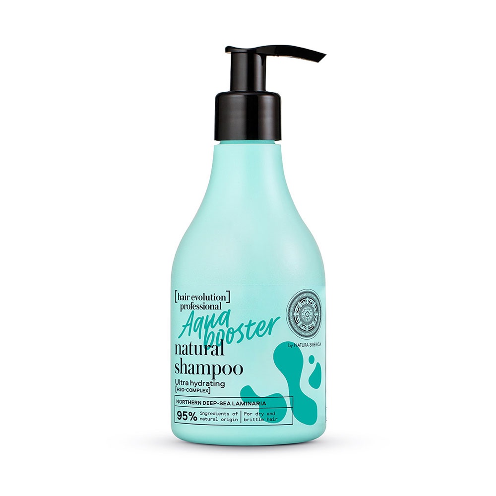 92826331660291765 Hair Evolution Aqua Booster Natural Shampoo naturalny szampon do włosów suchych i łamliwych 245ml - obrazek 1