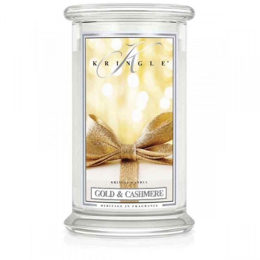 92841221603088882 Duża świeca zapachowa z dwoma knotami Gold & Cashmere 623g - obrazek 1