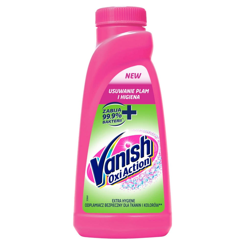 93057831677069356 Oxi Action Extra Hygiene dezynfekujący odplamiacz do tkanin w płynie 500ml - obrazek 1