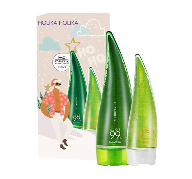 93073371637068177 Zestaw Aloe 99% Soothing Gel wielofunkcyjny aloesowy żel do ciała 250ml + Aloe Facial Cleansing Foam delikatna pianka do oczyszczania twarzy 150ml - obrazek 1