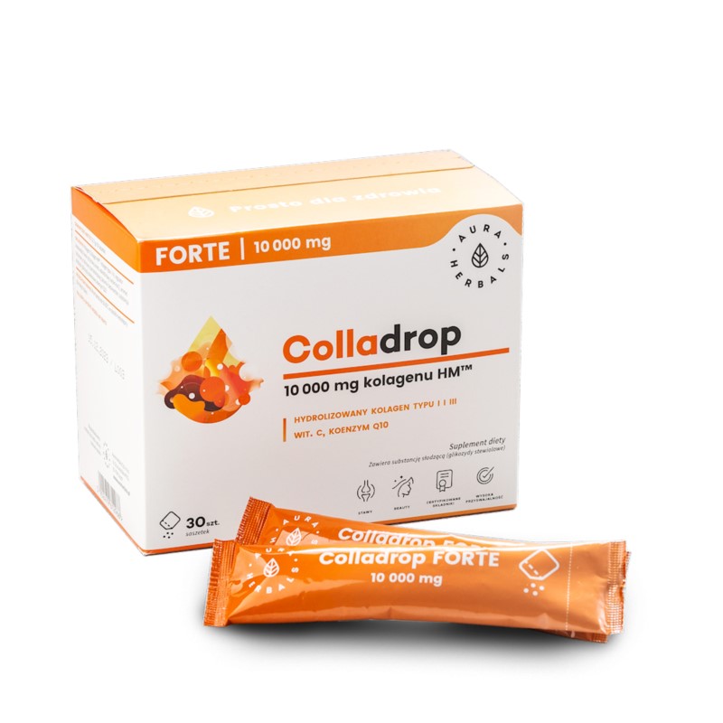 93082001720686924 Colladrop Forte kolagen morski w saszetkach 10000 mg 30 saszetek - obrazek 1