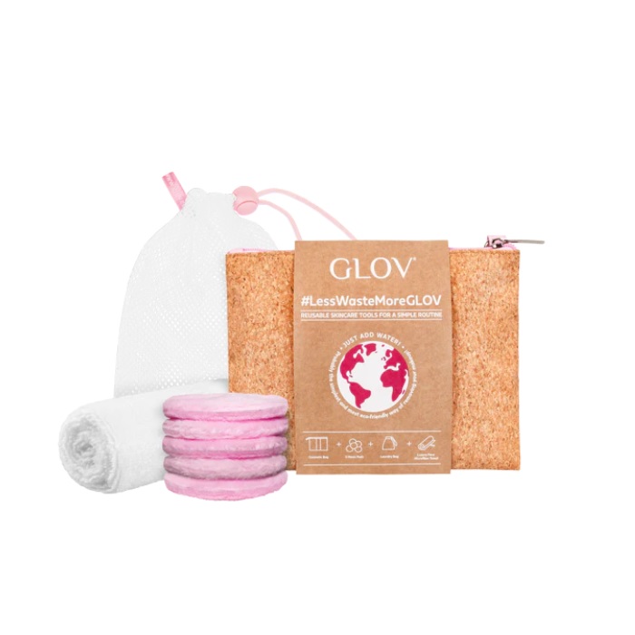93082911675688990 #lesswastemoreGLOV zestaw Moon Pads waciki do demakijażu + Luxury Face Towel ręcznik do twarzy + woreczek do prania + kosmetyczka - obrazek 1