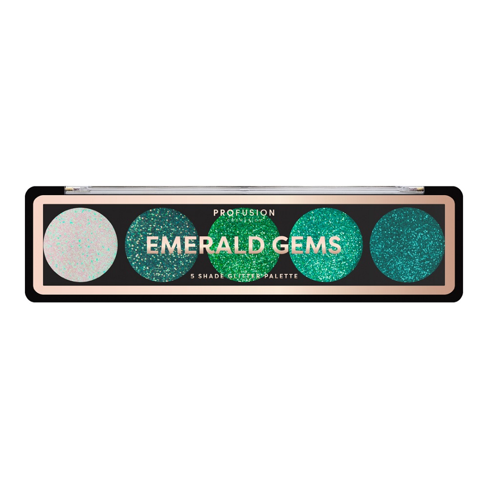 93115931636543488 Emerald Gems Eyeshadow Palette paleta 5 cieni do powiek - obrazek 1