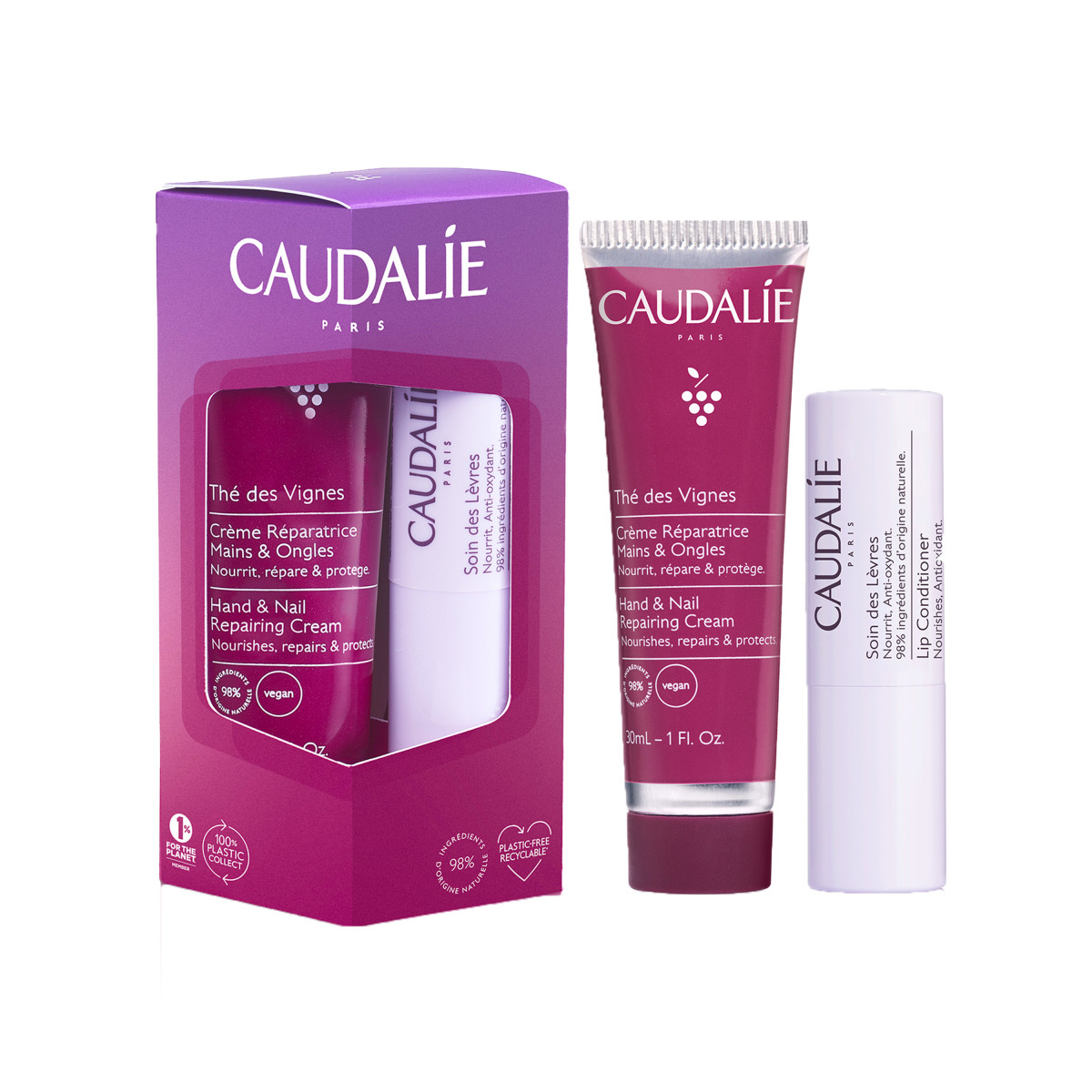 93282831763721091 The des Vignes zestaw krem do rąk i paznokci 30ml + nawilżająca pomadka do ust 4.5g - obrazek 1