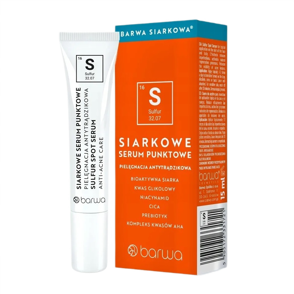 93532631709528521 Siarkowe serum punktowe antytrądzikowe 15ml - obrazek 1
