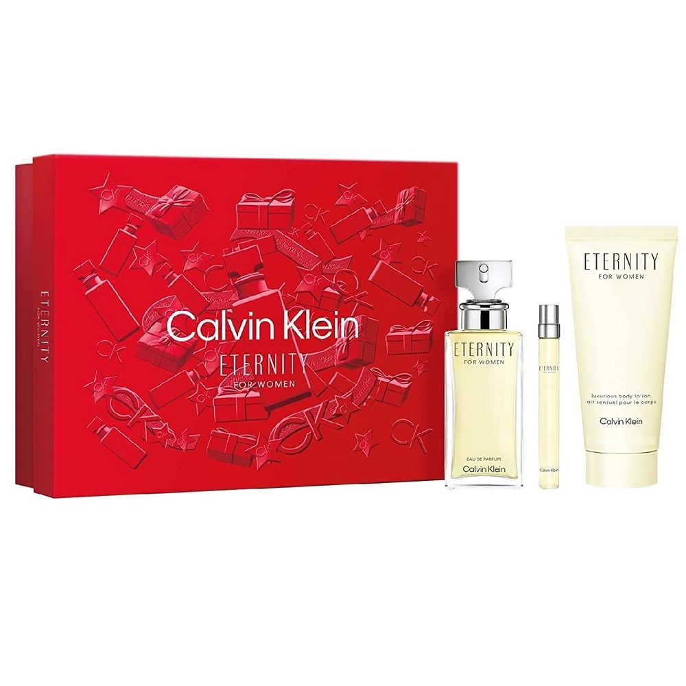 93613061699646886 Eternity For Women zestaw woda perfumowana spray 100ml + woda perfumowana spray 10ml + balsam do ciała 200ml - obrazek 1