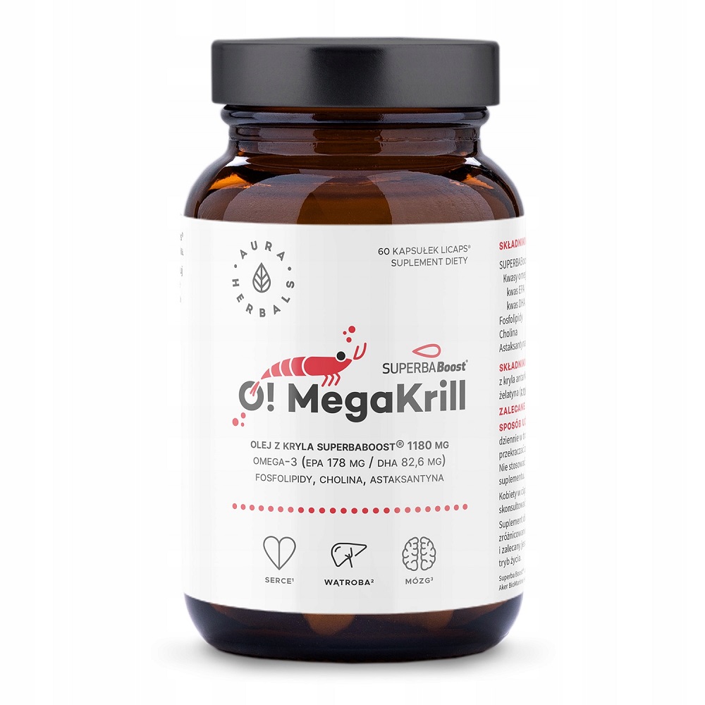 93769911760437320 OMegaKrill olej z kryla 1180mg suplement diety 60 kapsułek - obrazek 1