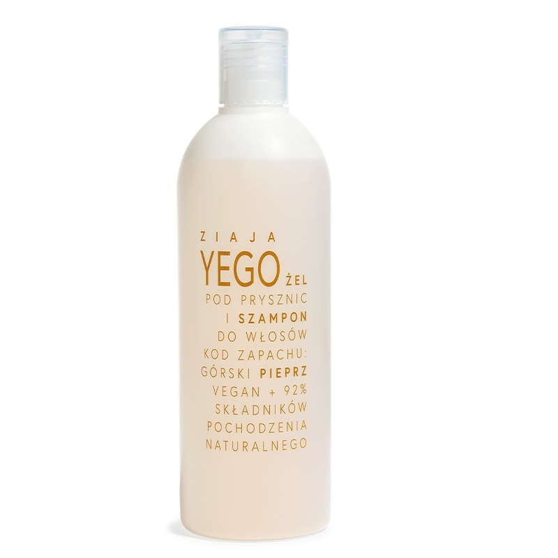 9377101657879295 Yego żel pod prysznic i szampon do włosów Górski Pieprz 400ml - obrazek 1