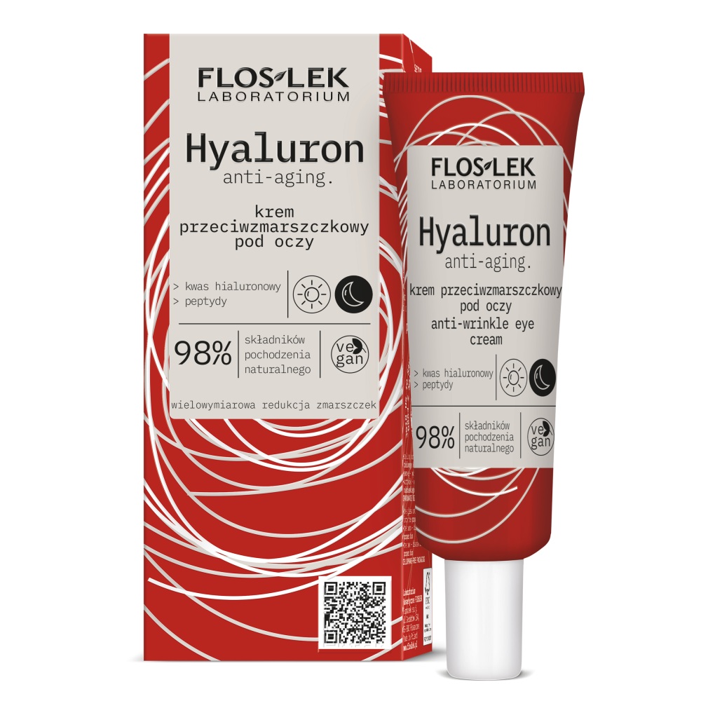 93781001776929435 Hyaluron krem przeciwzmarszczkowy pod oczy 30ml - obrazek 1