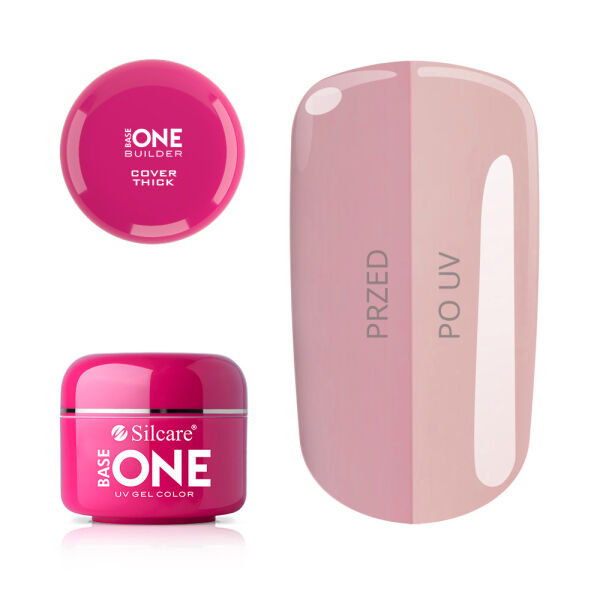 9391201679297900 Base One UV Gel Builder żel UV do stylizacji paznokci Cover Thick 30g - obrazek 1