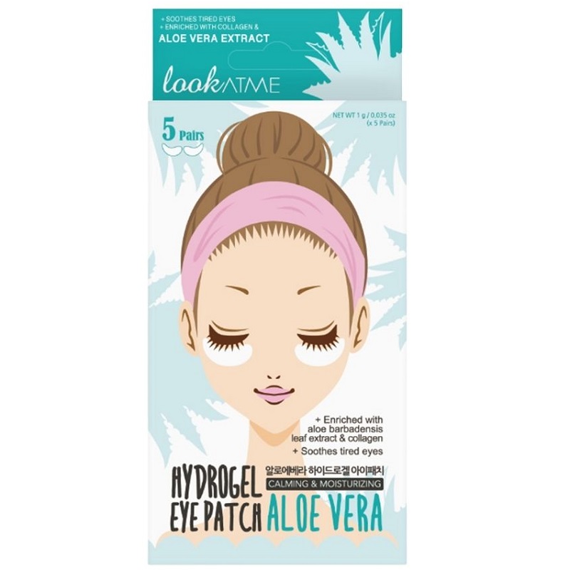 93912331680151849 Hydrogel Eye Patch hydrożelowe płatki pod oczy z ekstraktem z aloesu 5 par - obrazek 1