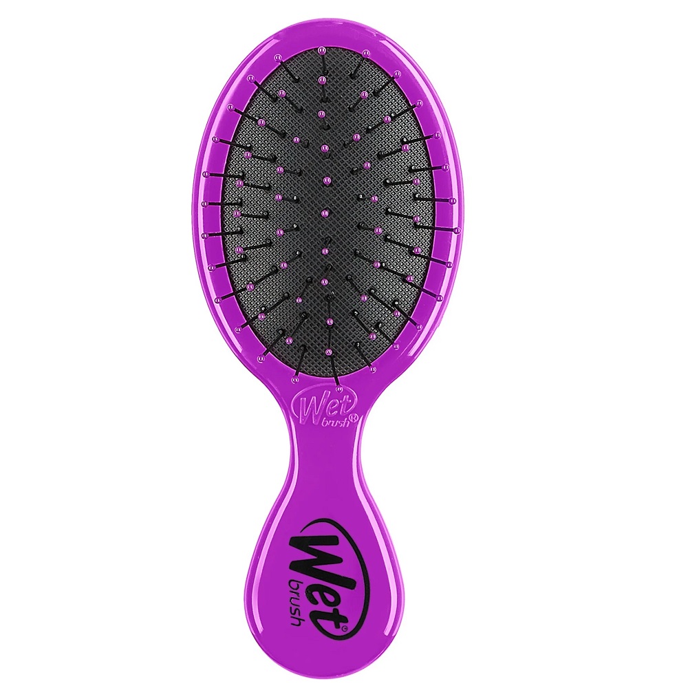 93954261713168289 Mini Detangler mała szczotka do włosów Purple - obrazek 1