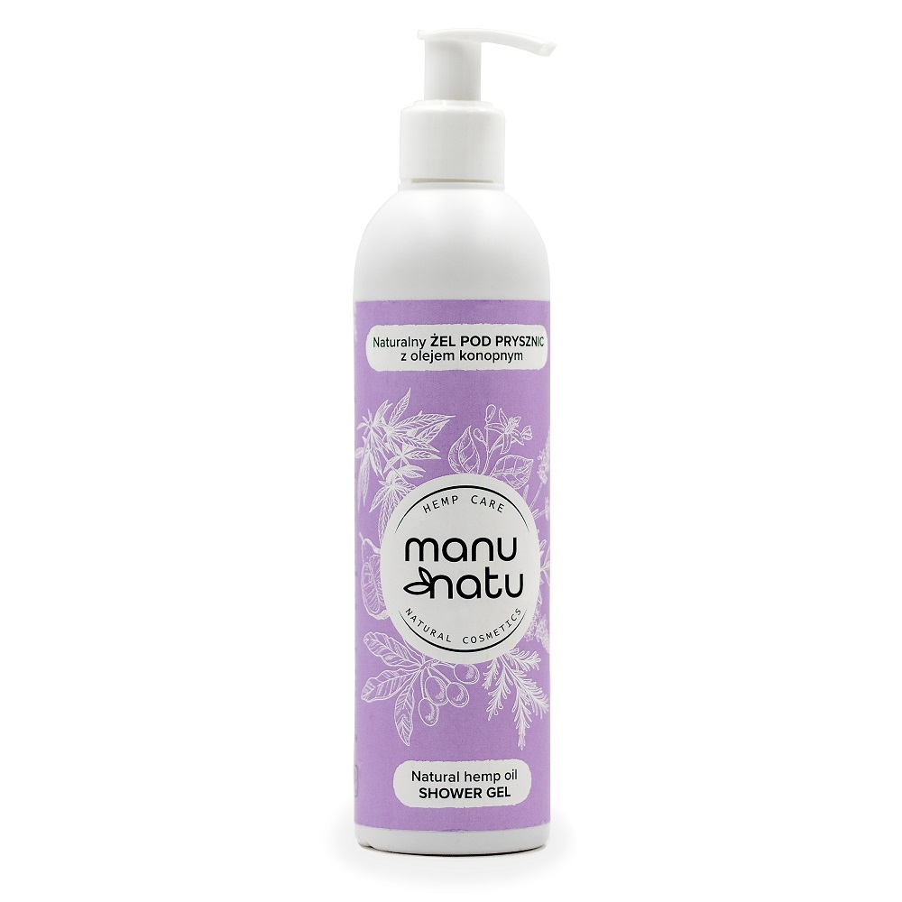 94105811643179794 Natural Hemp Oil Shower Gel naturalny żel pod prysznic z olejem konopnym 300ml - obrazek 1
