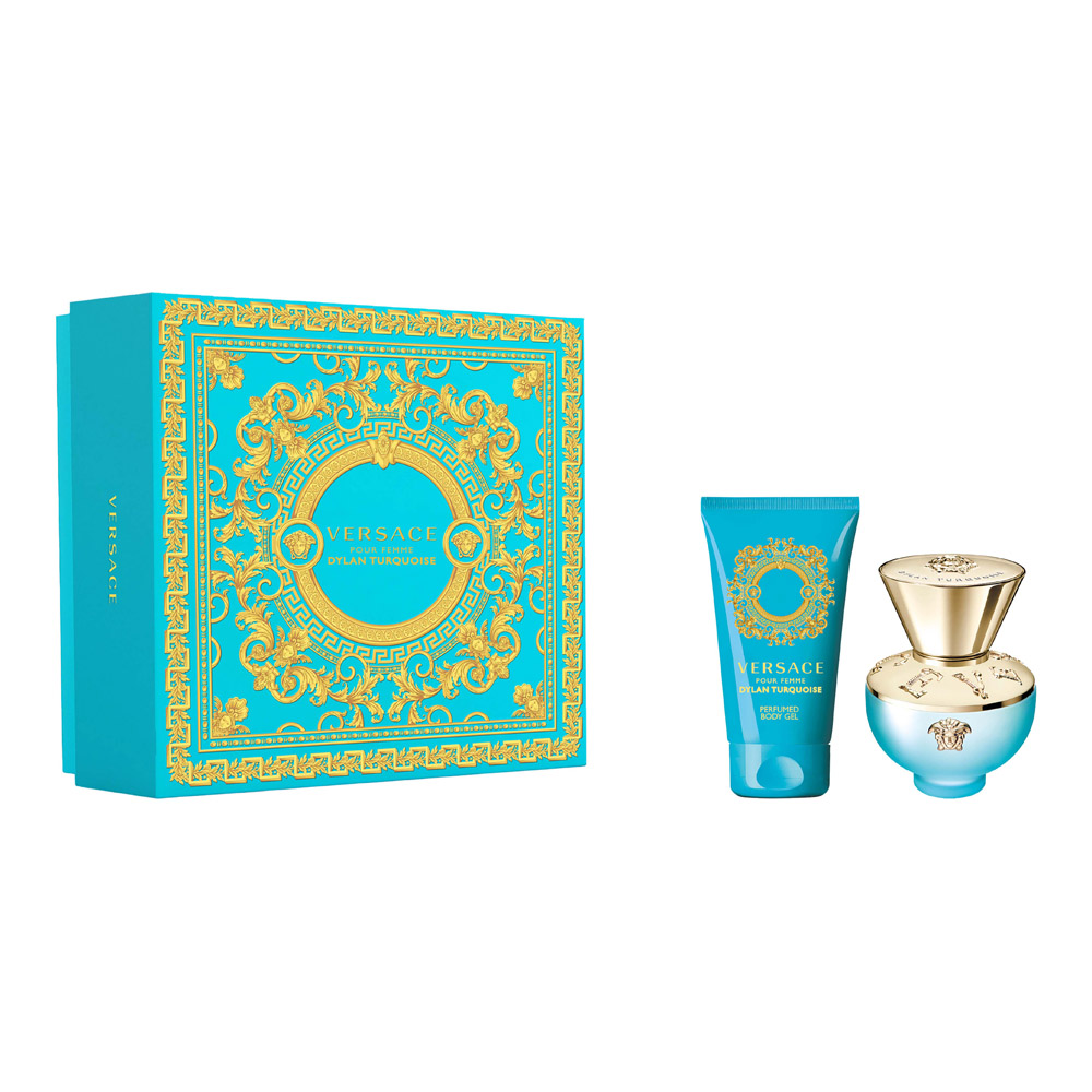 94134561713352276 Dylan Turquoise Pour Femme zestaw woda toaletowa spray 30ml + żel do ciała 50ml - obrazek 1