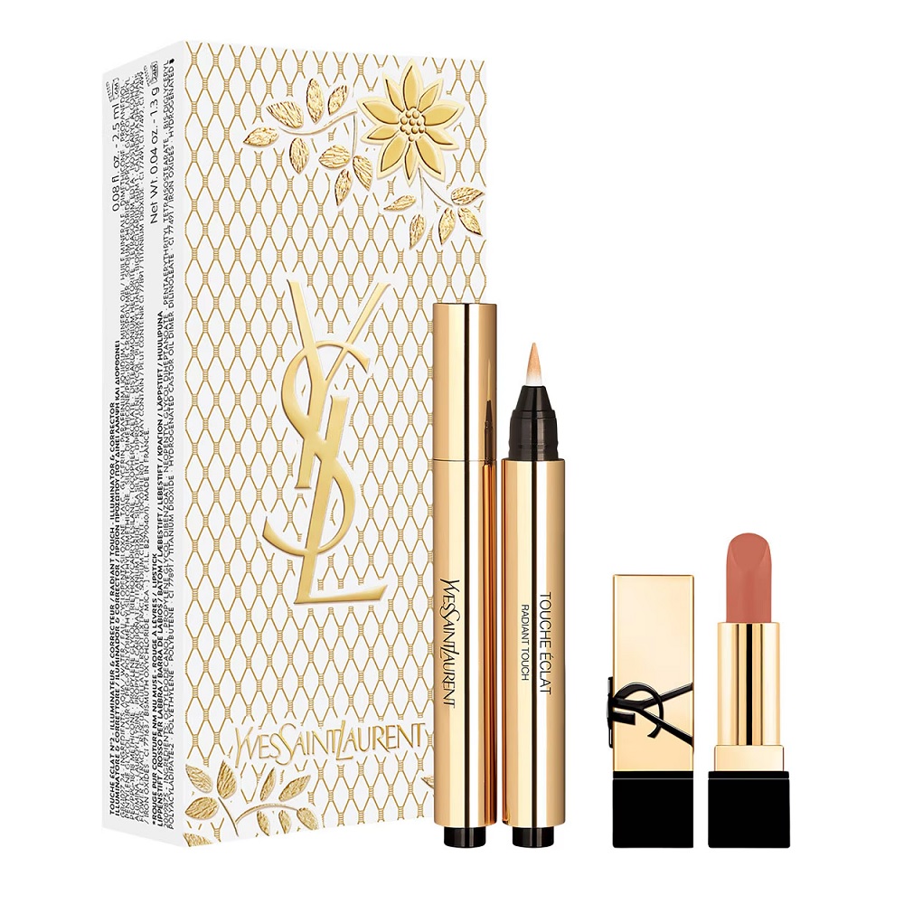 94224261733227226 Touche Eclat zestaw korektor rozświetlający 2.5ml + mini pomadka do ust Nude Muse 1.3g - obrazek 1