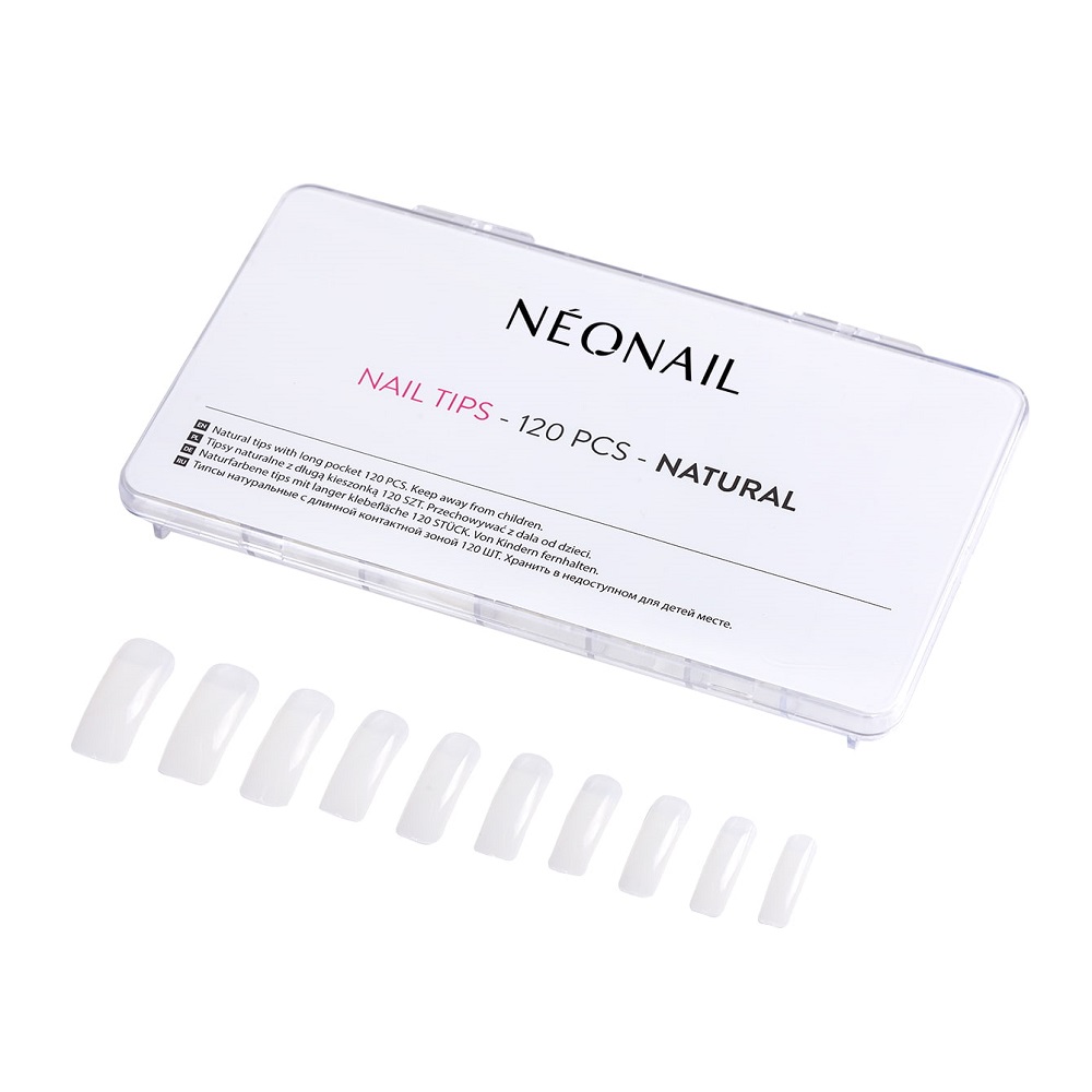 94308281614336943 Nail Tips naturalne tipsy z długą kieszonką 120szt - obrazek 1