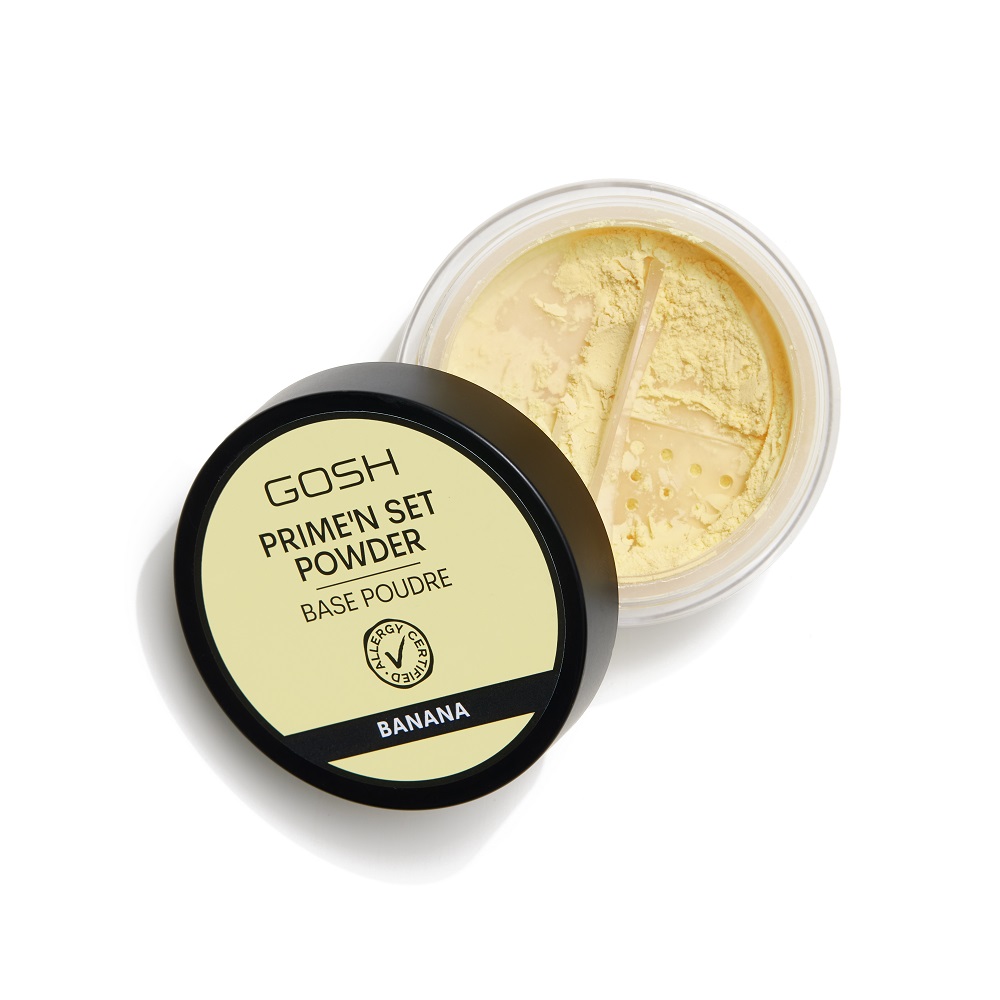 94361361712144676 Prime'n Set Powder utrwalająco-matujący puder/baza 2w1 002 Banana 7g - obrazek 1