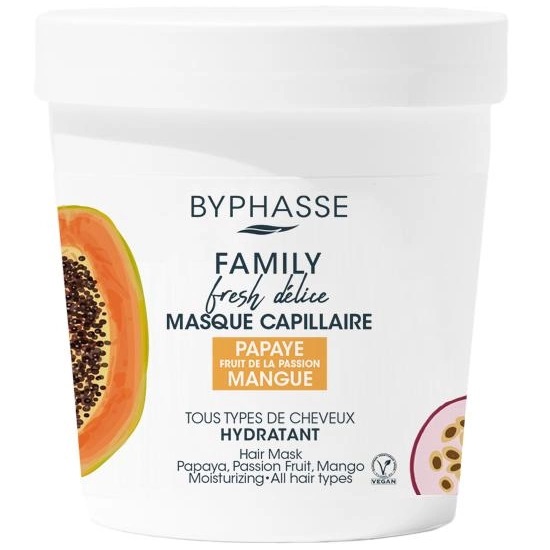 94429941699614934 Family Fresh Delice Mask maska do wszystkich rodzajów włosów Papaya & Passion Fruit & Mango 250ml - obrazek 1