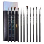 Pro Makeup Eyeliner Brush zestaw pędzli do makijażu oczu T324 11szt.