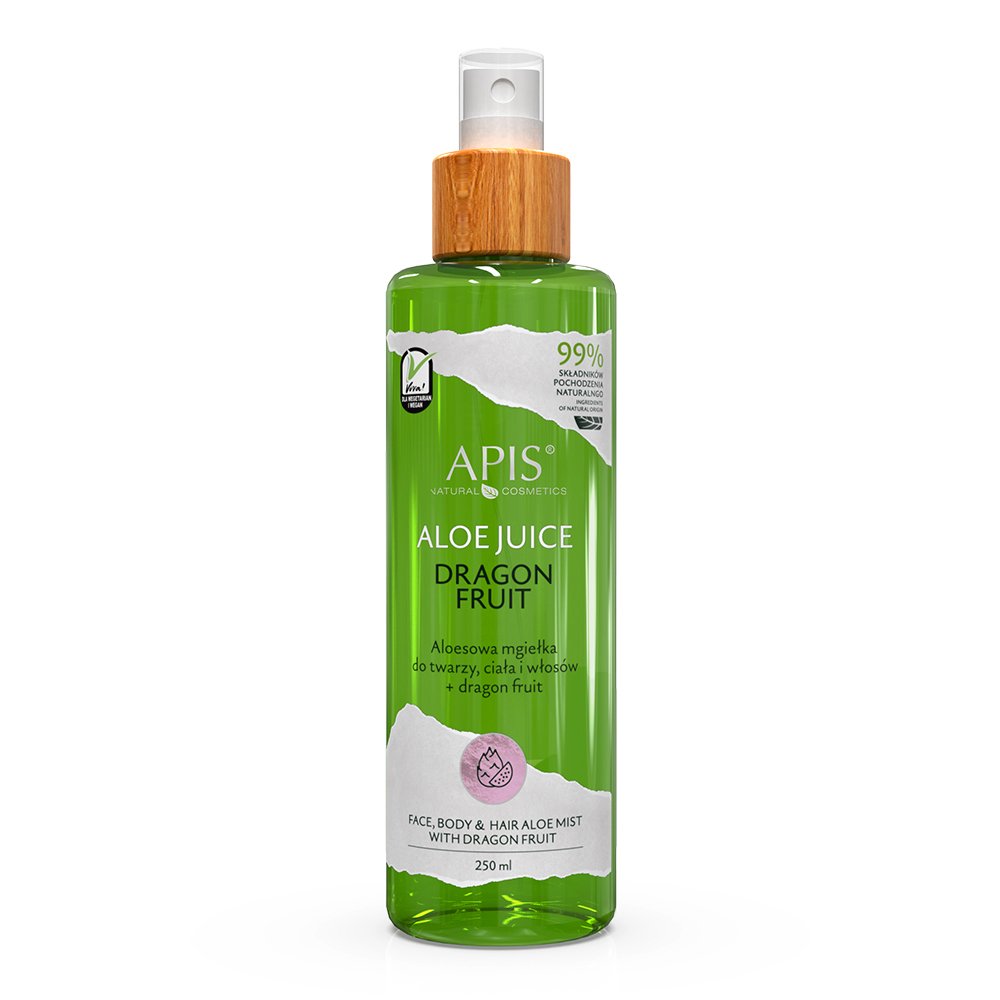 9455901643606152 Aloe Vera aloesowa mgiełka do twarzy ciała i włosów + dragon fruit 250ml - obrazek 1