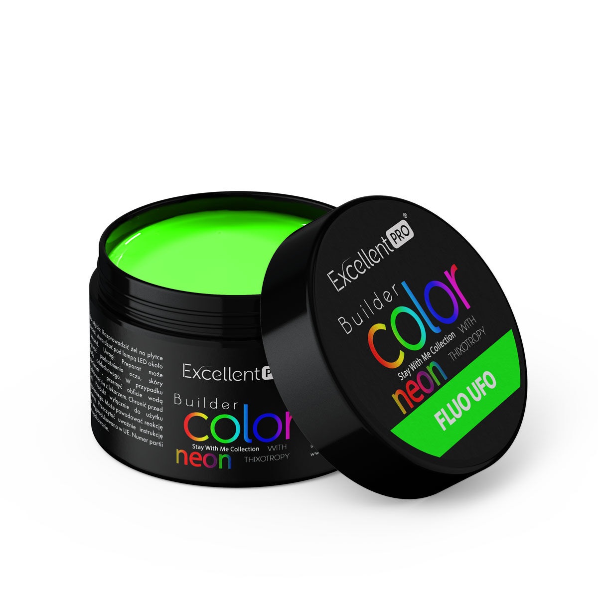 www.kozubek.info Builder Color Neon With Thixotropy żel budujący Fluo Ufo 15g - obrazek 1