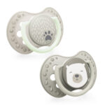 Smoczek silikonowy dynamiczny 3-6m Buddy Bear 2szt