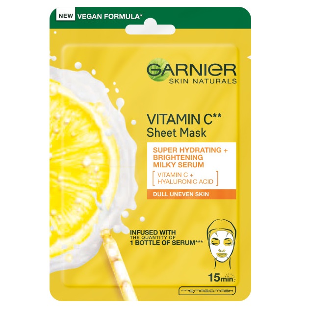 94800501651667294 Skin Naturals Vitamin C Sheet Mask nawilżająca maska na tkaninie z witaminą C 28g - obrazek 1