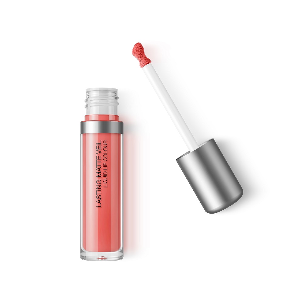 KM000000352010B Lasting Matte Veil Liquid Lip Colour matowa pomadka w płynie 10 Magnetic Coral 4ml - obrazek 1