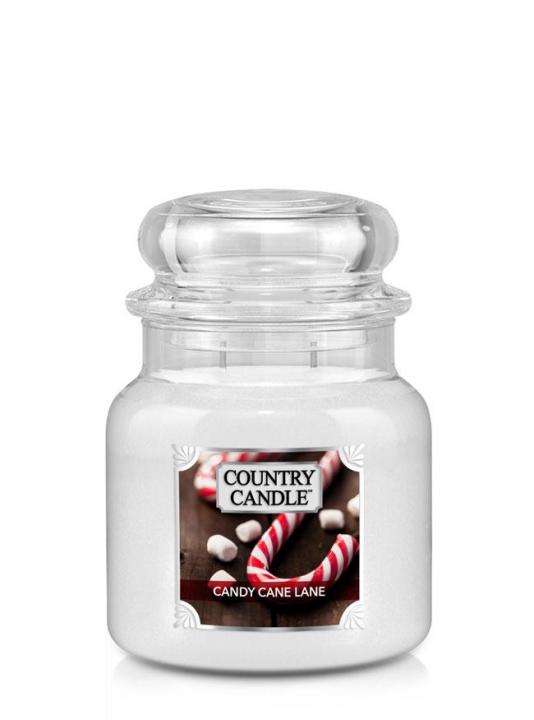 9488011642664584 Średnia świeca zapachowa z dwoma knotami Candy Cane Lane 453g - obrazek 1