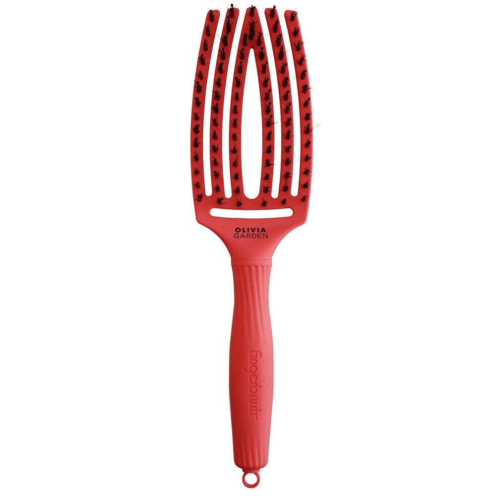 94903161745853080 FingerBrush I'm Perfection Combo Medium szczotka do rozczesywania włosów Red Confidence - obrazek 1