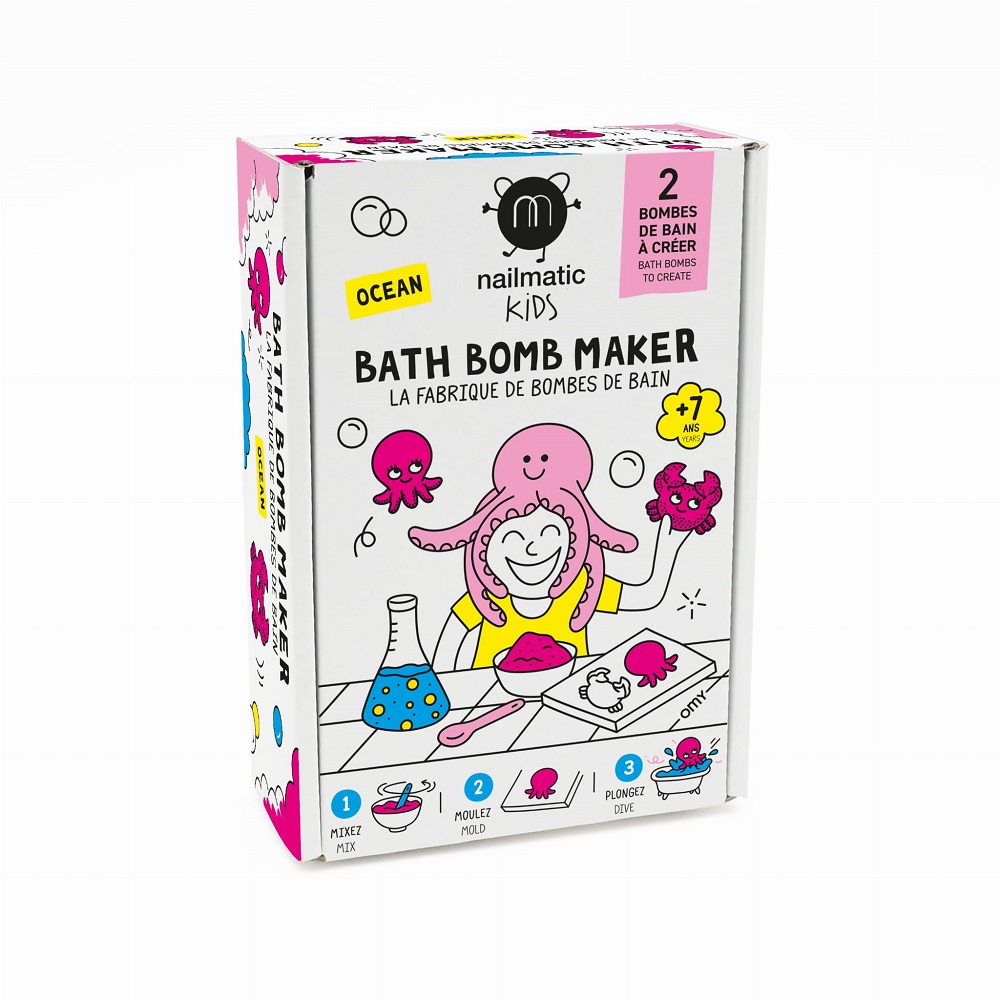 95048781675247488 Kids Bath Bomb Maker zestaw do tworzenia kul kąpielowych Ocean 2 kształty - obrazek 1