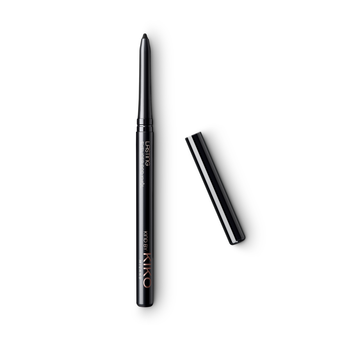 KM000000709001B Kind By KIKO Lasting Eyeliner & Khol kredka do wewnętrznego i zewnętrznego konturu oka 01 Nature's Ink 0.35g - obrazek 1