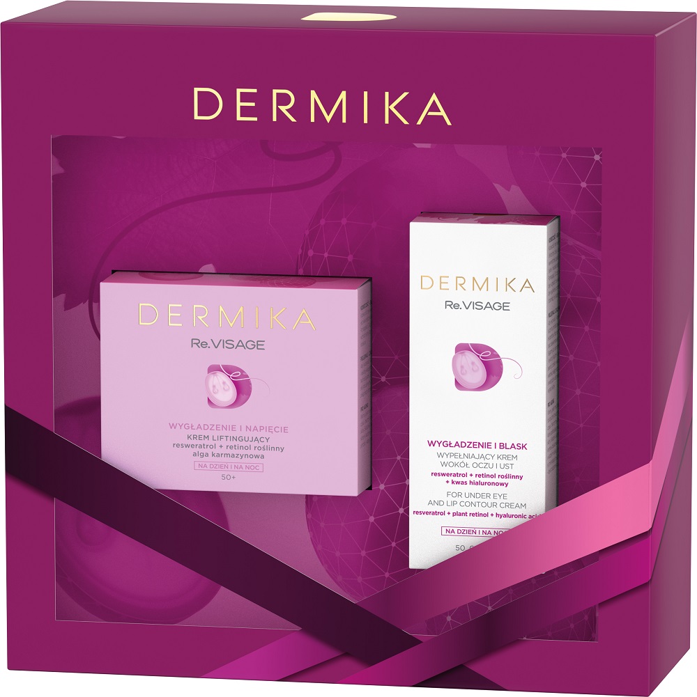 95328771602671314 Re.Visage zestaw krem liftingujący na dzień/na noc 50+ 50ml + wypełniający krem wokół oczu i ust na dzień/na noc 15ml - obrazek 1