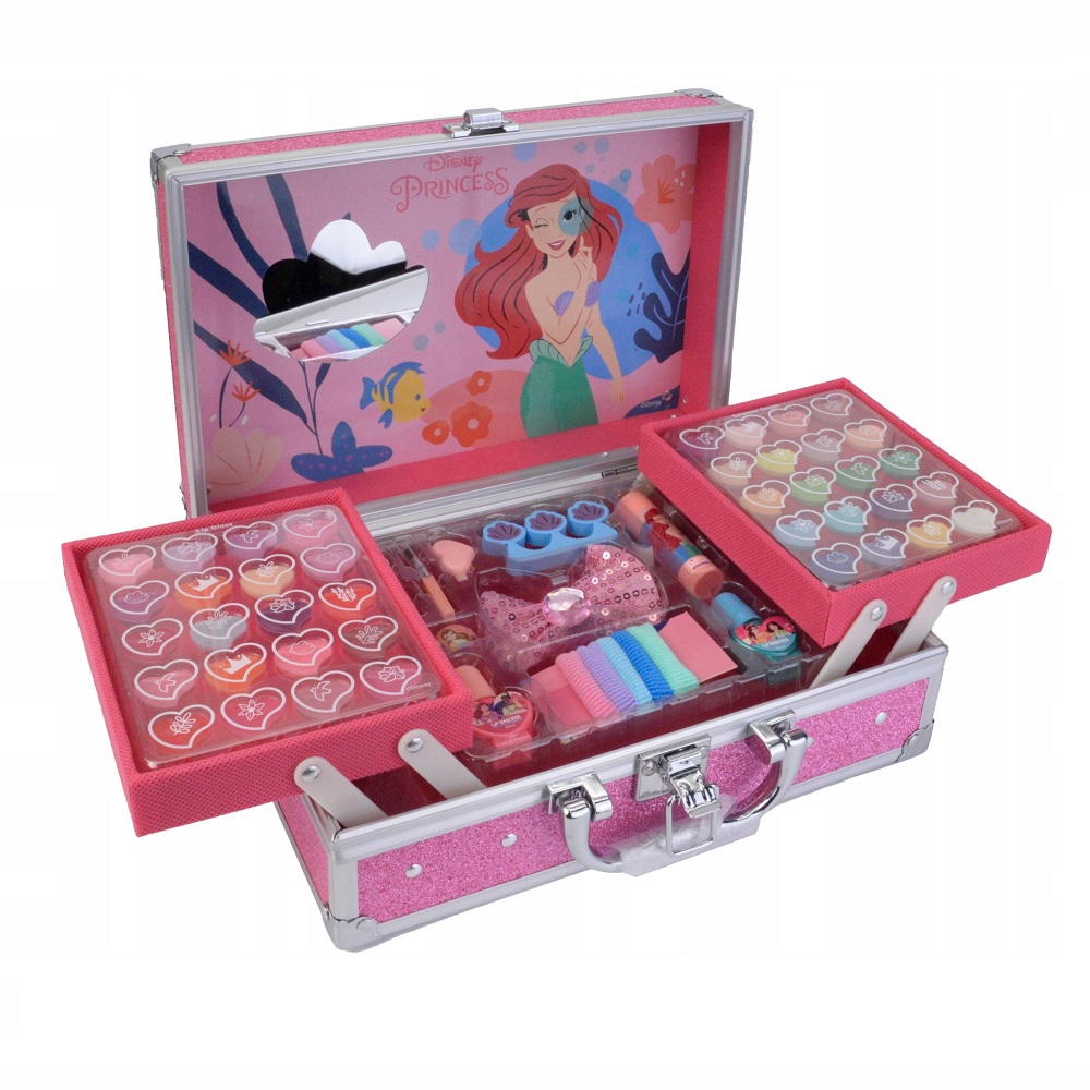 95340881735895476 Disney Princess Makeup Traincase zestaw kosmetyków w walizce - obrazek 1