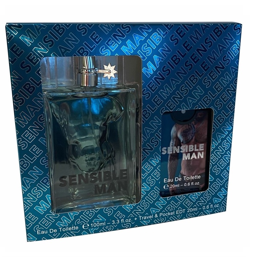 95422131680514904 Sensible Man zestaw woda toaletowa spray 100ml + woda toaletowa spray 20ml - obrazek 1