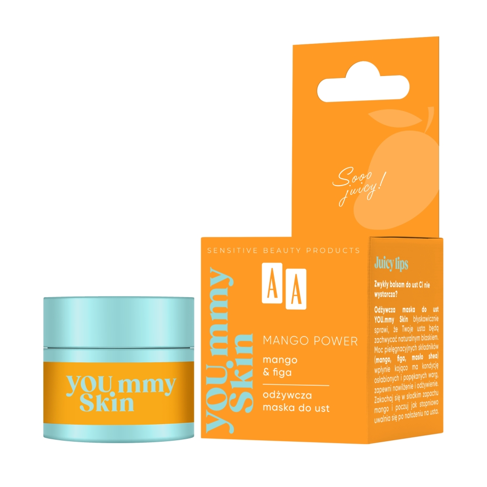 95492971727251740 YOU.mmy Skin Mango Power odżywcza maska do ust 10g - obrazek 1