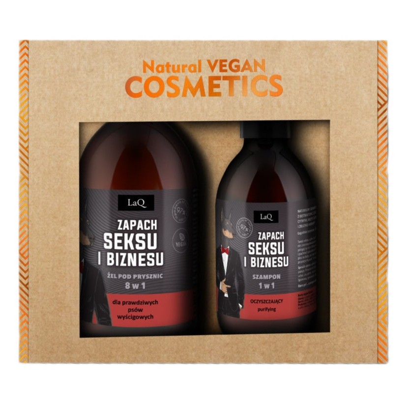 95556651754050781 Zapach Seksu i Biznesu Czarny Mat zestaw żel pod prysznic 500ml + oczyszczający szampon 300ml - obrazek 1