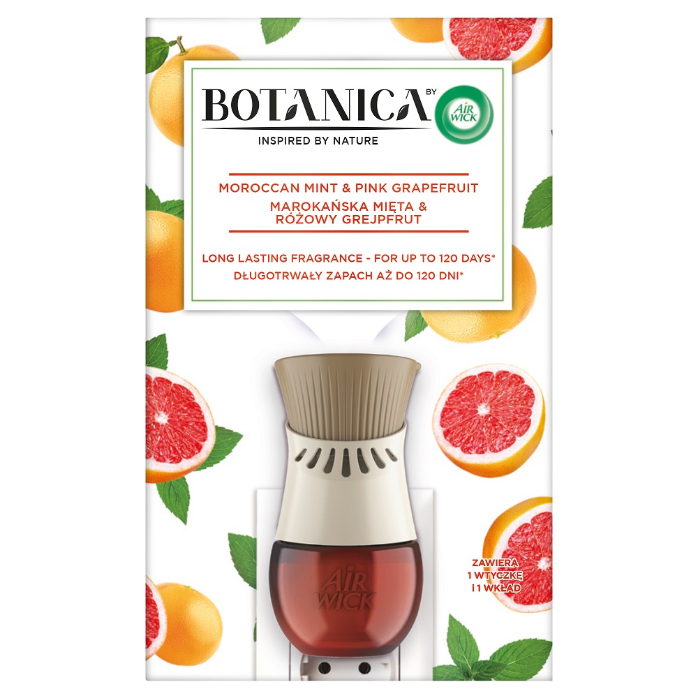 95585061618550537 Botanica elektryczny odświeżacz powietrza Marokańska Mięta & Różowy Grejpfrut 19ml - obrazek 1