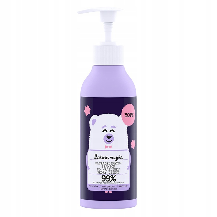 95825851634547189 Ultradelikatny szampon do mycia wrażliwej skóry dzieci 300ml - obrazek 1