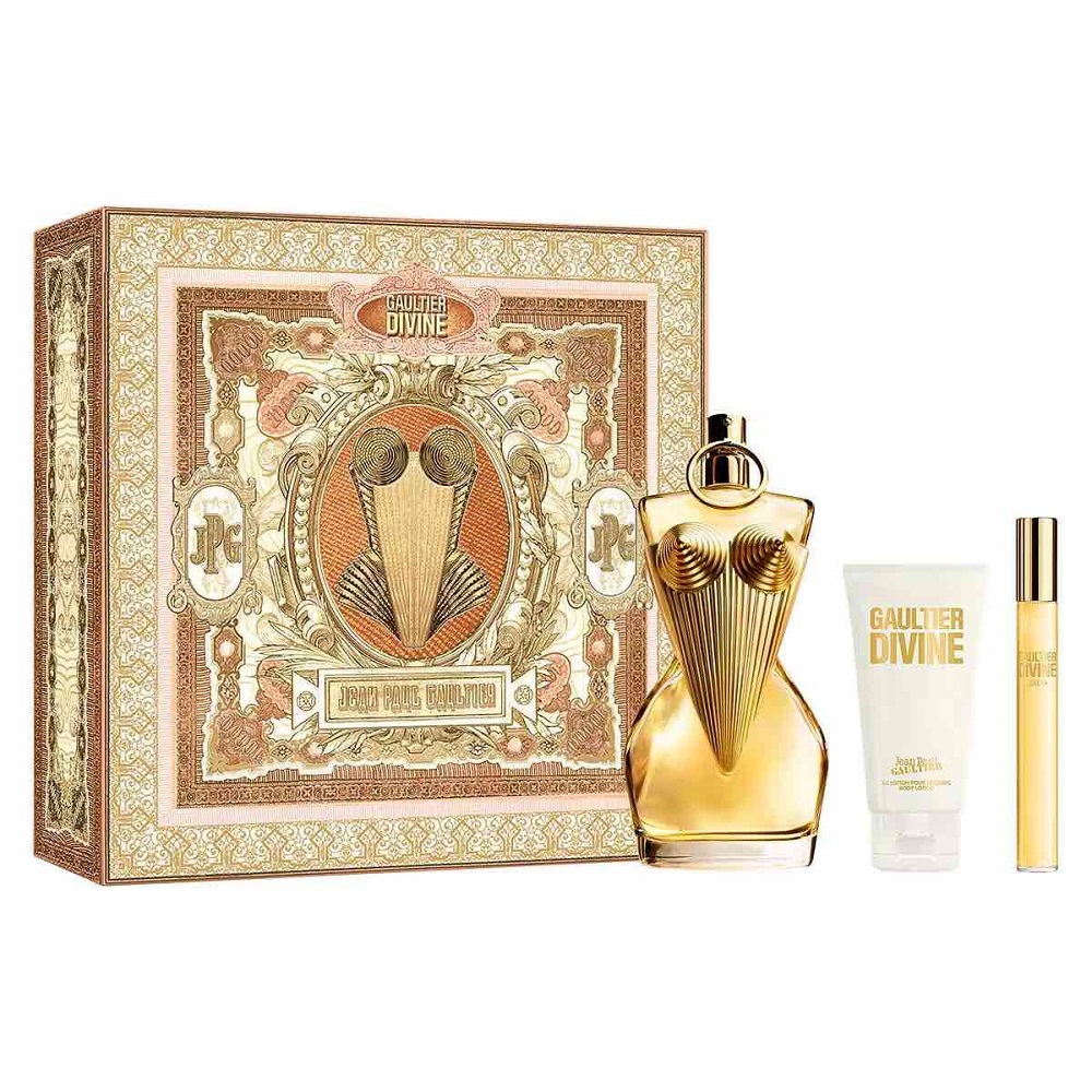 9588101757927152 Gaultier Divine zestaw woda perfumowana spray 100ml + balsam do ciała 75ml + woda perfumowana spray 10ml - obrazek 1