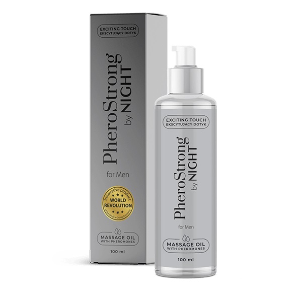 95886081638463820 By Night For Men Massage Oil With Pheromones olejek do masażu z feromonami 100ml - obrazek 1