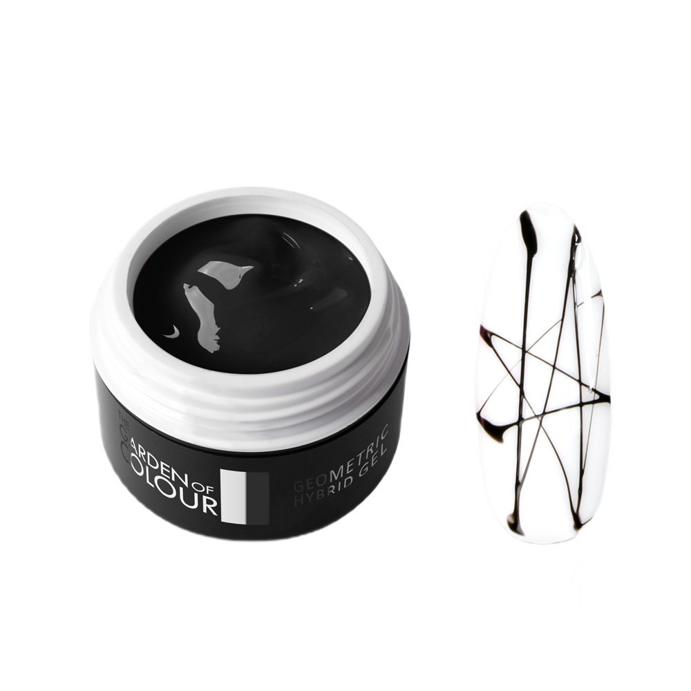 95974361710249058 The Garden of Colour Geometric Hybrid Gel żel hybrydowy do zdobień Black 5g - obrazek 1