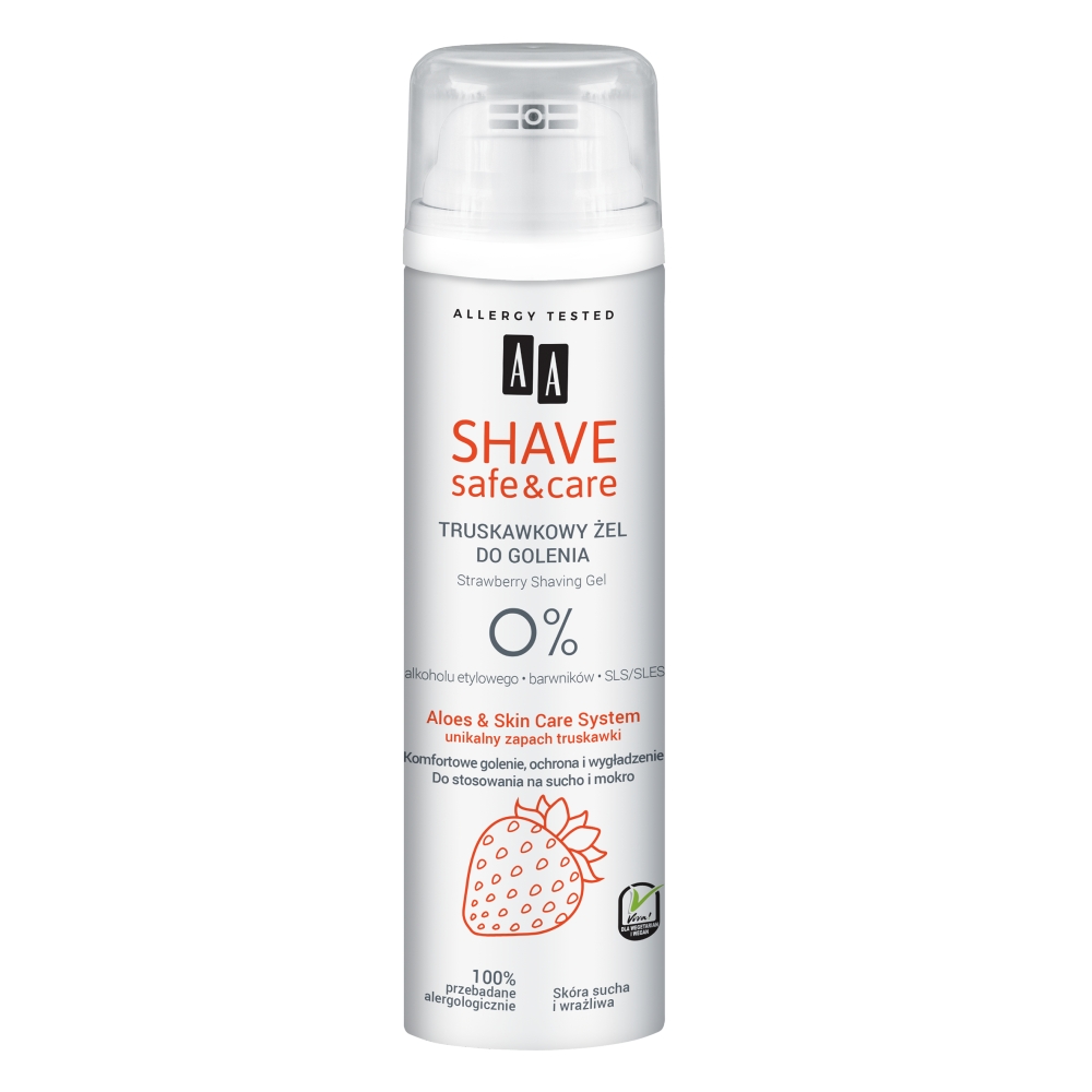 95984831601306248 Shave Safe&Care żel do golenia Strawberry 200ml - obrazek 1