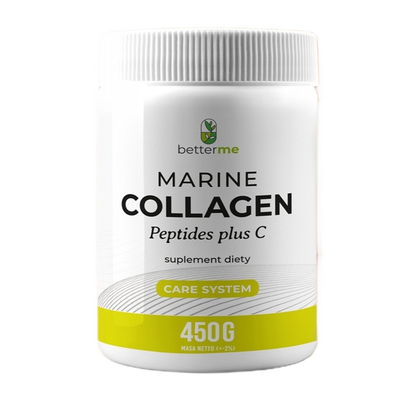 96060401755080556 Marine Collagen Peptides Plus C kolagen rybi na stawy skórę włosy i paznokcie suplement diety 450g - obrazek 1